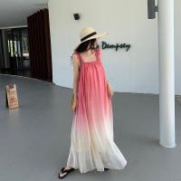 Chiffon Slip Dress & loose gradient color PC