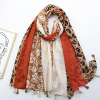 Voile Fabric Women Scarf dustproof & can be use as shawl & thermal printed PC