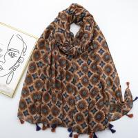 Voile Fabric Women Scarf dustproof & can be use as shawl & sun protection printed PC