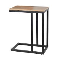 木製 & 鉄 サイドテーブル 黒 一つ