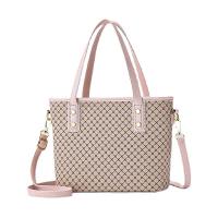 PU Leather Tote Bag Shoulder Bag large capacity & attached with hanging strap PC
