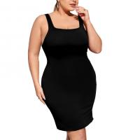 Knitted Slim Sexy Package Hip Dresses patchwork Solid black PC