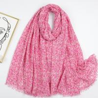 Polyester Women Scarf sun protection & thermal & breathable printed shivering PC