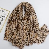 Polyester Women Scarf dustproof & can be use as shawl & sun protection printed leopard PC