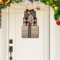 Basswood Weihnachten Tür aufhänger,  Festgelegt