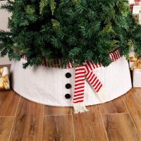 Non-Woven Fabrics Christmas Tree Skirt christmas design white PC