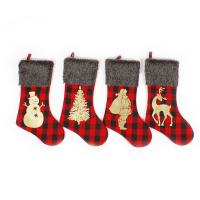 Doek Kerstdecoratie sokken ander keuzepatroon stuk