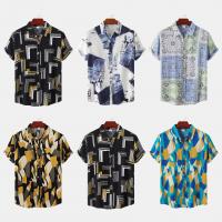 Polyester Men Short Sleeve Casual Shirt & loose printed Others PC