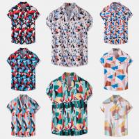 Polyester Men Short Sleeve Casual Shirt & loose printed Others PC