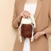 Acrylic & Polyester Easy Matching Handbag durable brown PC
