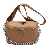 Cloth & PU Leather Easy Matching Crossbody Bag with chain Argyle PC