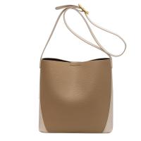 PU Leather Easy Matching & Bucket Bag Crossbody Bag large capacity Lichee Grain PC