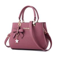 PU Leather Handbag with hanging ornament & durable & attached with hanging strap Solid PC