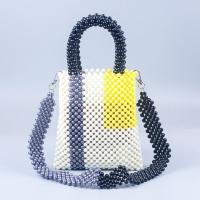 Acrylic Easy Matching & Weave Handbag durable multi-colored PC