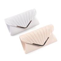 Cloth Pleat & Evening Party Clutch Bag with chain & with rhinestone Polyester Solid PC