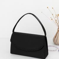 Polyester Clutch Bag soft surface black PC
