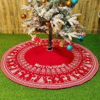 Acrílico Falda del árbol de navidad, patrón diferente para la elección, rojo,  trozo