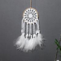 Feather & Iron Creative Dream Catcher Hanging Ornaments for home decoration white PC