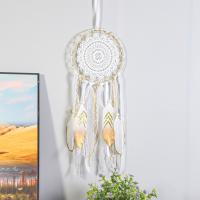 Feather & Iron Creative Dream Catcher Hanging Ornaments for home decoration gold PC