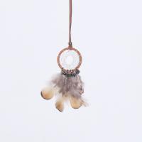 Feather & Iron Creative Dream Catcher Hanging Ornaments for home decoration brown PC