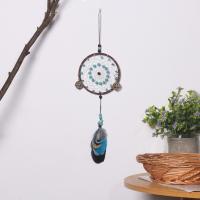 Feather & Iron Creative Dream Catcher Hanging Ornaments for home decoration blue PC