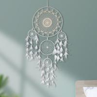Feather & Ijzer Dream Catcher opknoping ornamenten Witte stuk
