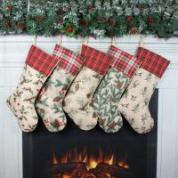 Hadříkem Vánoční dekorace ponožky kus