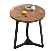 Fiberboard à densité moyenne Table à thé motif en bois Marron pièce