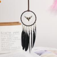 Feather & Iron Creative Dream Catcher Hanging Ornaments for home decoration black PC