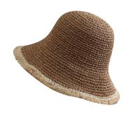 Rafidah Grass Bucket Hat sun protection & adjustable & breathable Solid PC