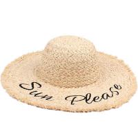 Rafidah Grass Easy Matching Sun Protection Straw Hat sun protection Solid PC