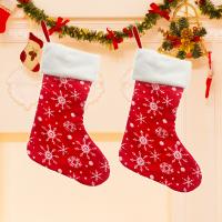 Lijm gebonden stof Kerstdecoratie sokken Rode stuk