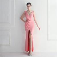 ポリエステル ロングイブニングドレス 選択のためのより多くの色 一つ