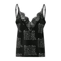 Polyester Camisole & loose printed letter PC