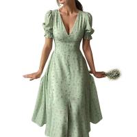Poliestere Jednodílné šaty Stampato Zelené kus
