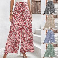 Polyester High Waist Women Casual Pants & loose printed shivering PC