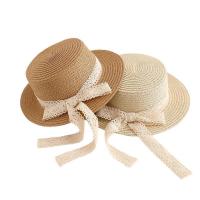 Straw windproof Sun Protection Straw Hat for girl & sun protection & thermal & breathable Solid PC