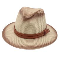 Straw windproof Sun Protection Straw Hat sun protection & unisex & breathable Solid PC