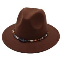 Baumwoll-Polyester-Stoffe & Fühlte Fedora Hat, Solide, mehr Farben zur Auswahl,  Stück