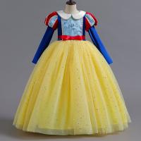 Polyester Soft & Ball Gown Girl One-piece Dress Cute bowknot pattern mixed colors PC