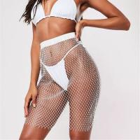 Glass Rhinestone & Polyester Sexy Skirt flexible & hollow iron-on : PC