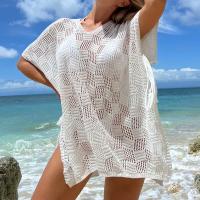 Polyester Swimming Cover Ups sun protection & hollow & breathable Solid : PC