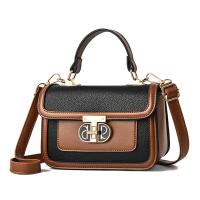 PU Leather hard-surface & Concise Handbag attached with hanging strap PC