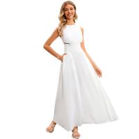 Polyester Waist-controlled Slip Dress white PC