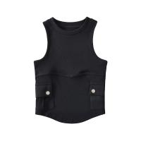 Cotton Slim Tank Top knitted Solid PC