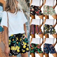 Polyester Plus Size & High Waist Shorts printed PC