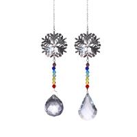 White Crystal & Crystal Glass & Zinc Alloy Hanging Ornament Wall Hanging handmade PC