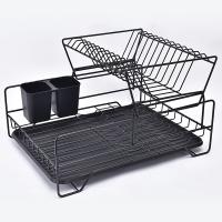 Iron & Plastic Drain Basket for storage & durable & double layer & breathable Solid PC