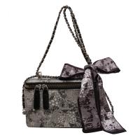 PU Leather & Lace Bowknot & Easy Matching Crossbody Bag PC