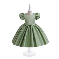 Cotton Soft Girl One-piece Dress & breathable Solid PC